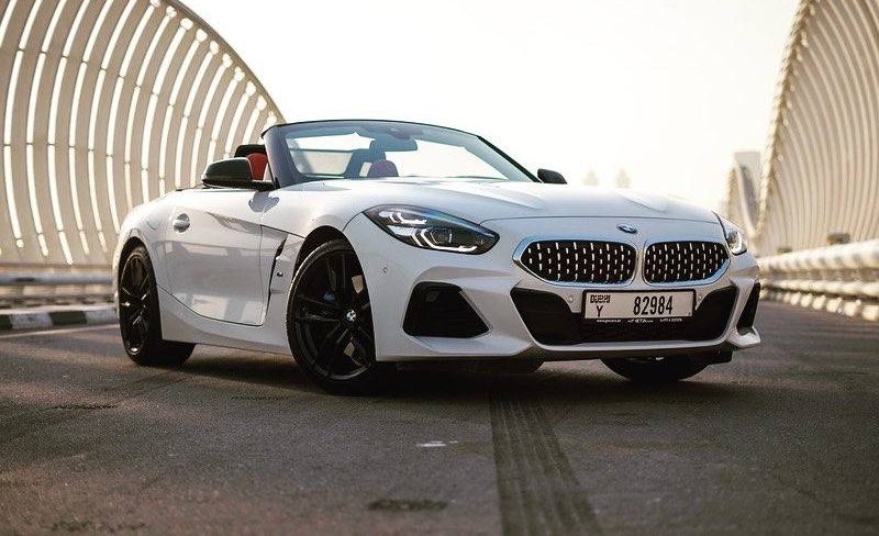 White BMW Z4 for rent